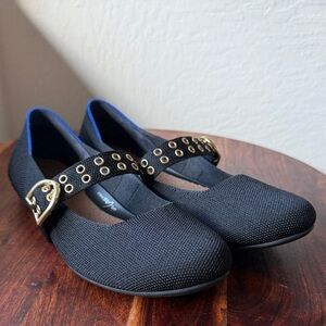 Rothy's Black Maryjane flat